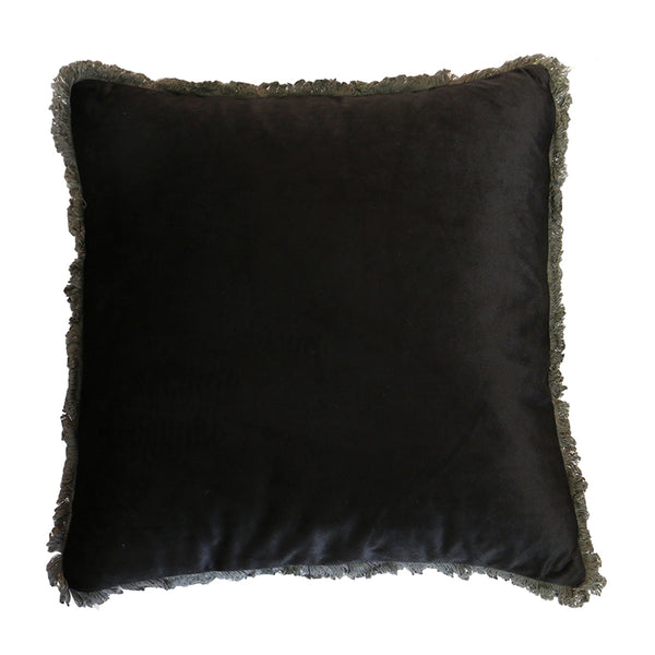 Velvet Fringed Cushion 45x45