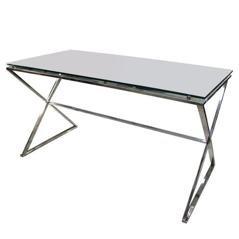Crusa Desk Polished Clear